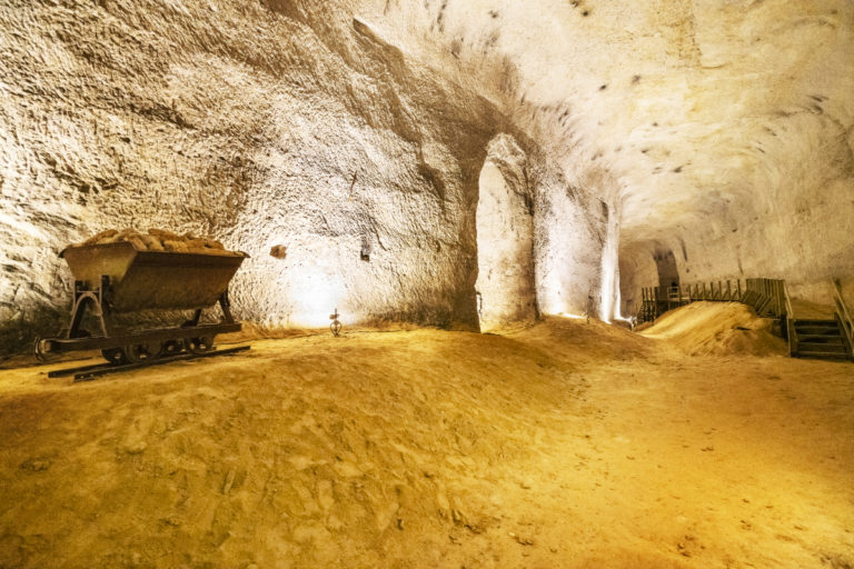 Důlní vláček kaolinový důl Centrum Caolinum Nevřeň