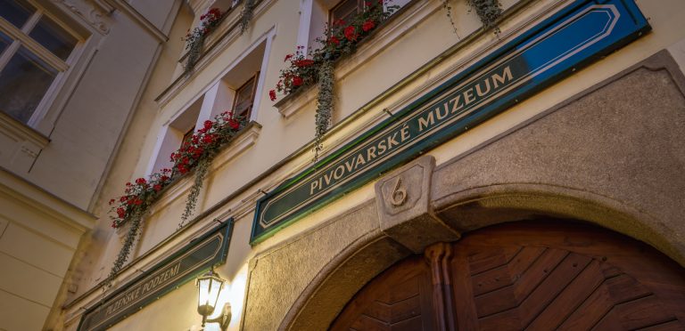 Vstup do Pivovarského muzea v Plzni